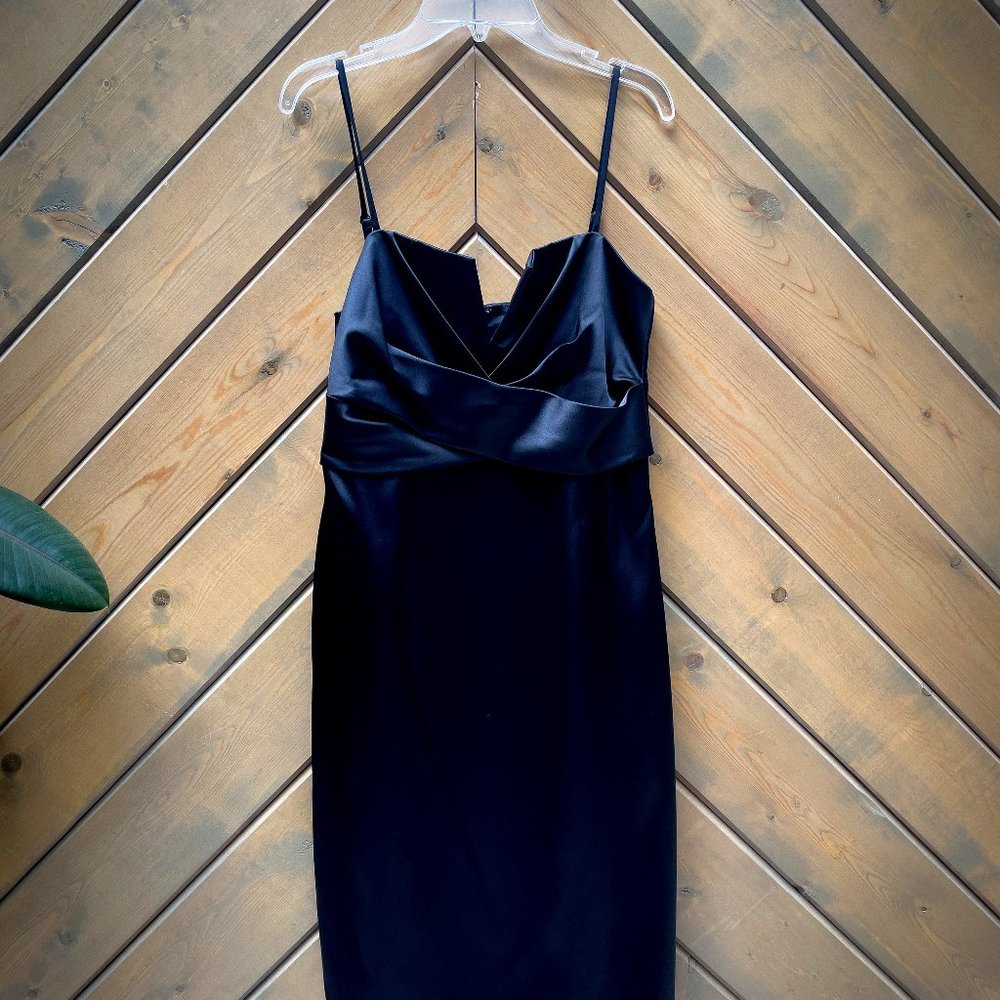 Perfect LBD for Homecoming!  Size 6 black silk dress
